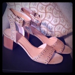 J Crew Studded Penny Sandal Suede